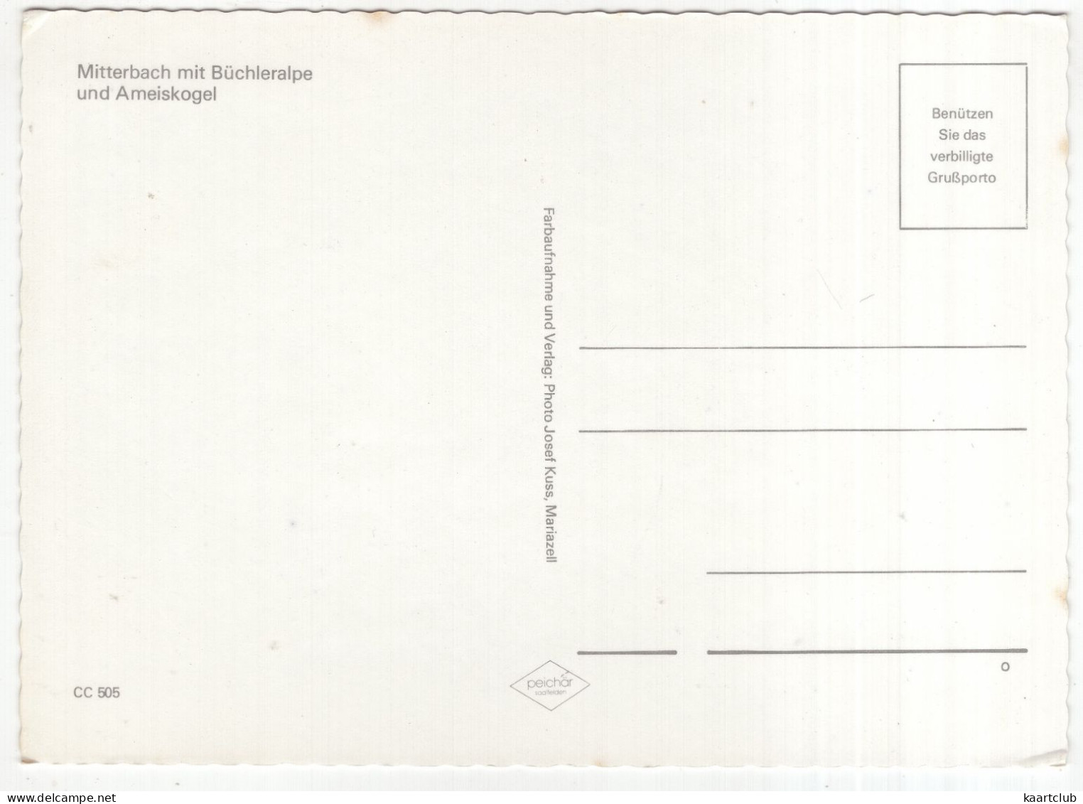 Mitterbach Mit Büchleralpe Und Ameiskogel - (N.Ö., Österreich) - Lilienfeld