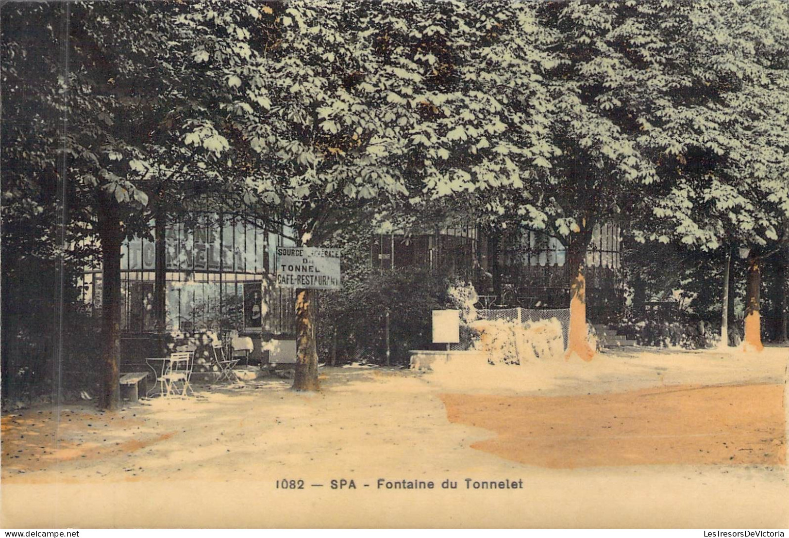 BELGIQUE - SPA - Fontaine Du Tonnelet - Edition Grand Bazar Anspach - Carte Postale Ancienne - Spa