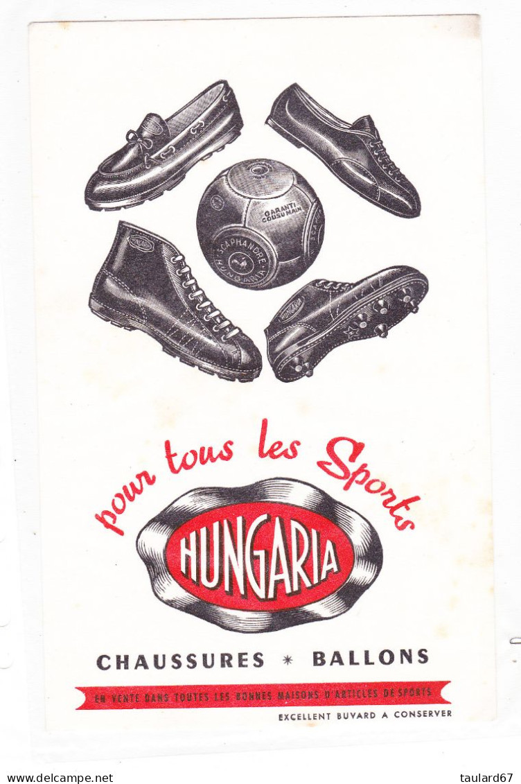 Buvard Pour Tous Les Sports Hungaria Chaussures Ballons - Deportes