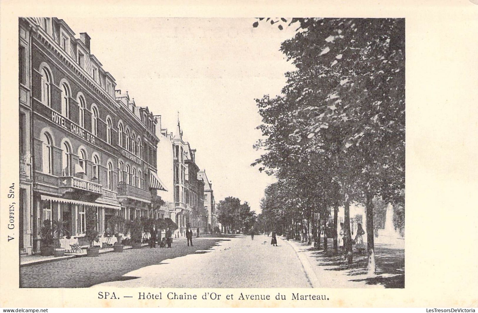 BELGIQUE - SPA - Hôtel Chaîne D'Or Et Avenue Du Marteau  - Carte Postale Ancienne - Spa