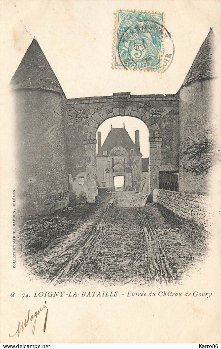 Loigny La Bataille * Route Et Entrée Du Château De Goury - Loigny