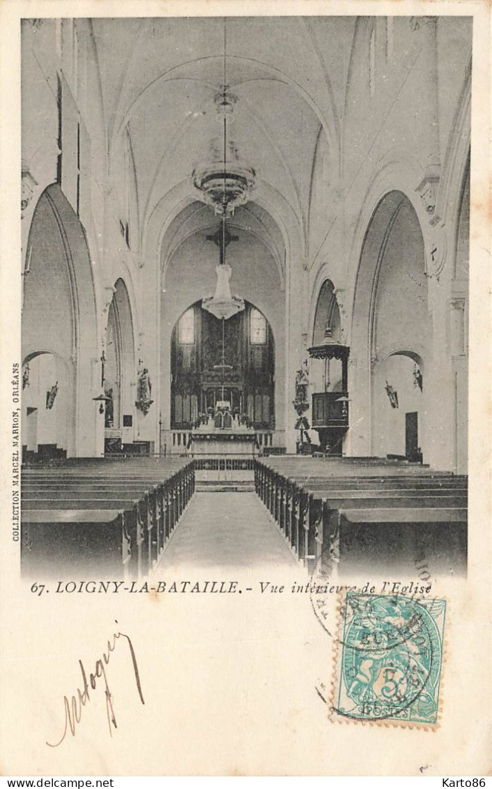 Loigny La Bataille * Vue Intérieur De L'église Du Village - Loigny