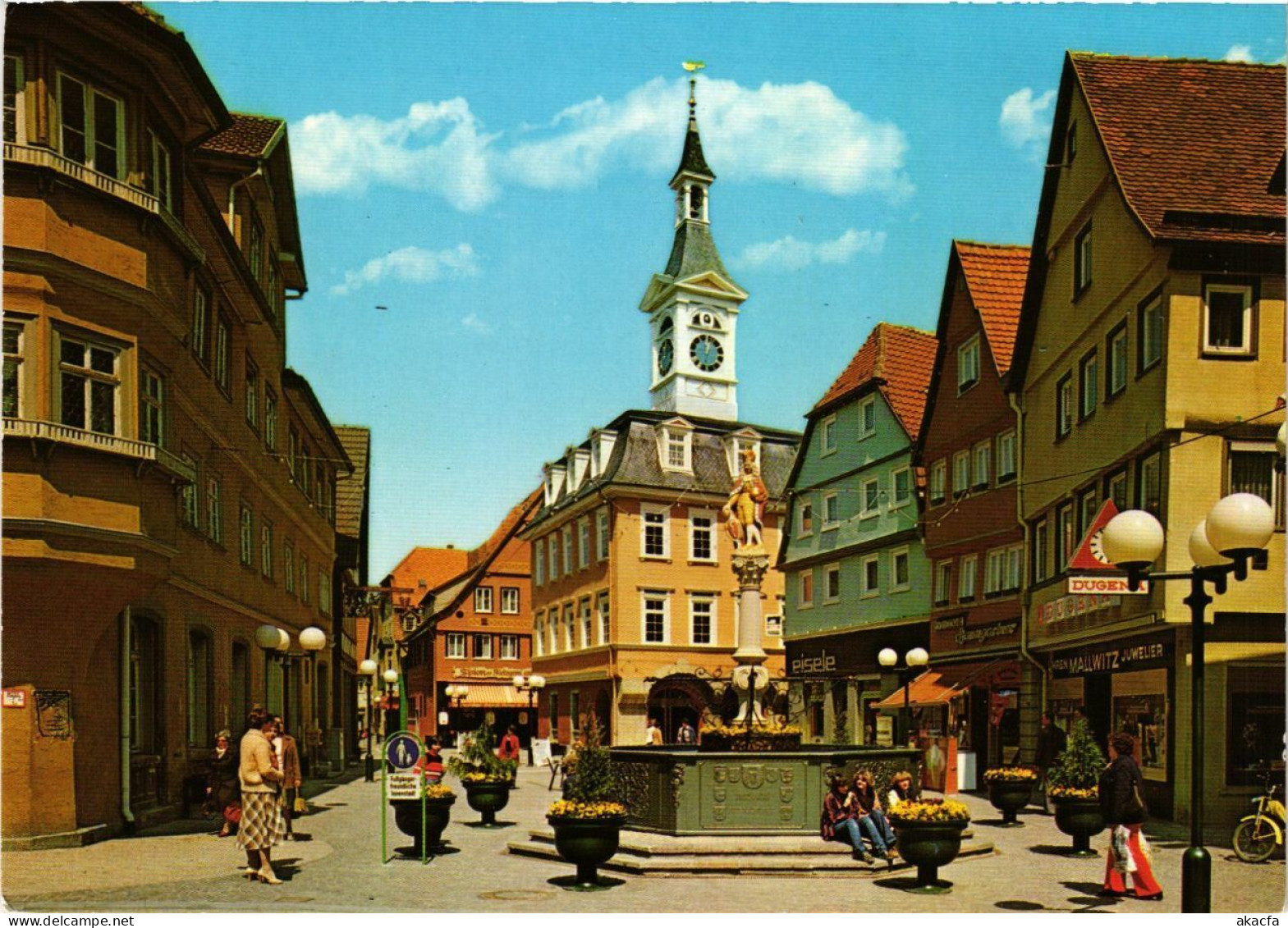 CPM AK Aalen – Fussgangerzone Am Marktplatz – Modern Card GERMANY (857479) - Aalen