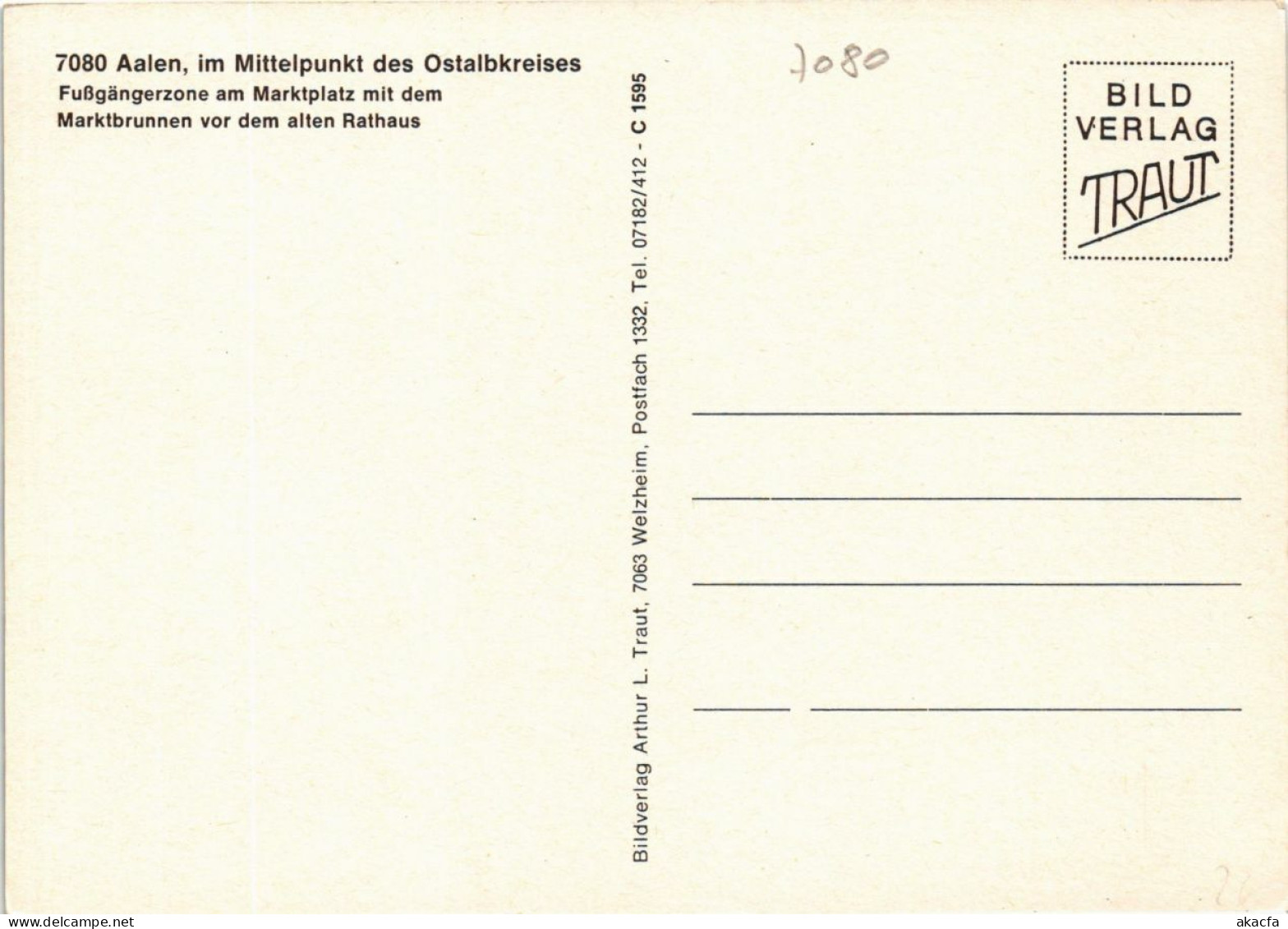 CPM AK Aalen – Fussgangerzone Am Marktplatz – Modern Card GERMANY (857479) - Aalen