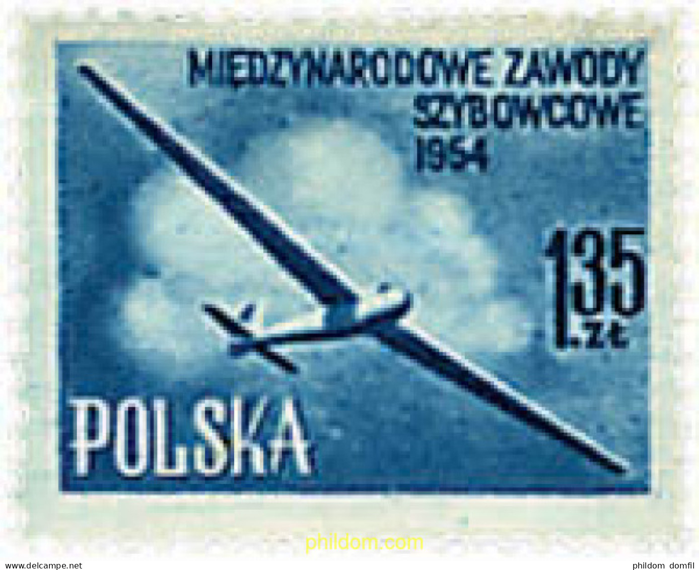 701363 HINGED POLONIA 1954 CAMPEONATO DEL MUNDO DE VUELO A VELA - Otros & Sin Clasificación