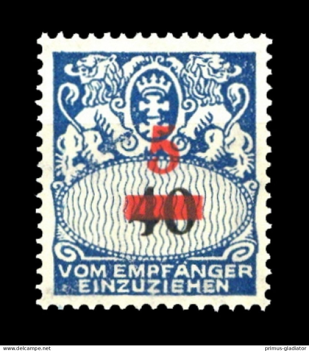 1932, Danzig, P 40, ** - Postage Due