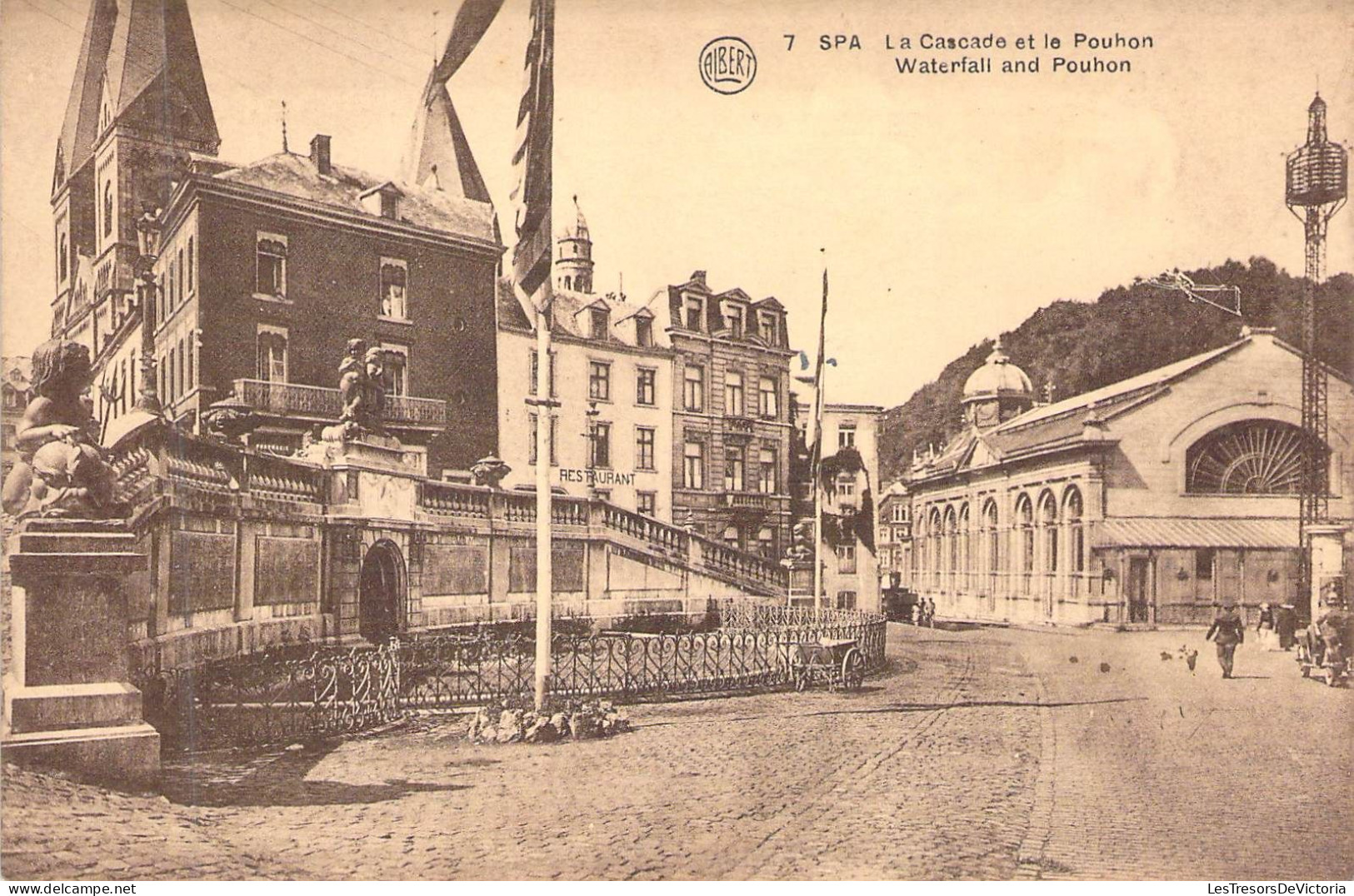 BELGIQUE - SPA - La Cascade Et Le Pouhon - Edition Librairie R Desonay - Carte Postale Ancienne - Spa