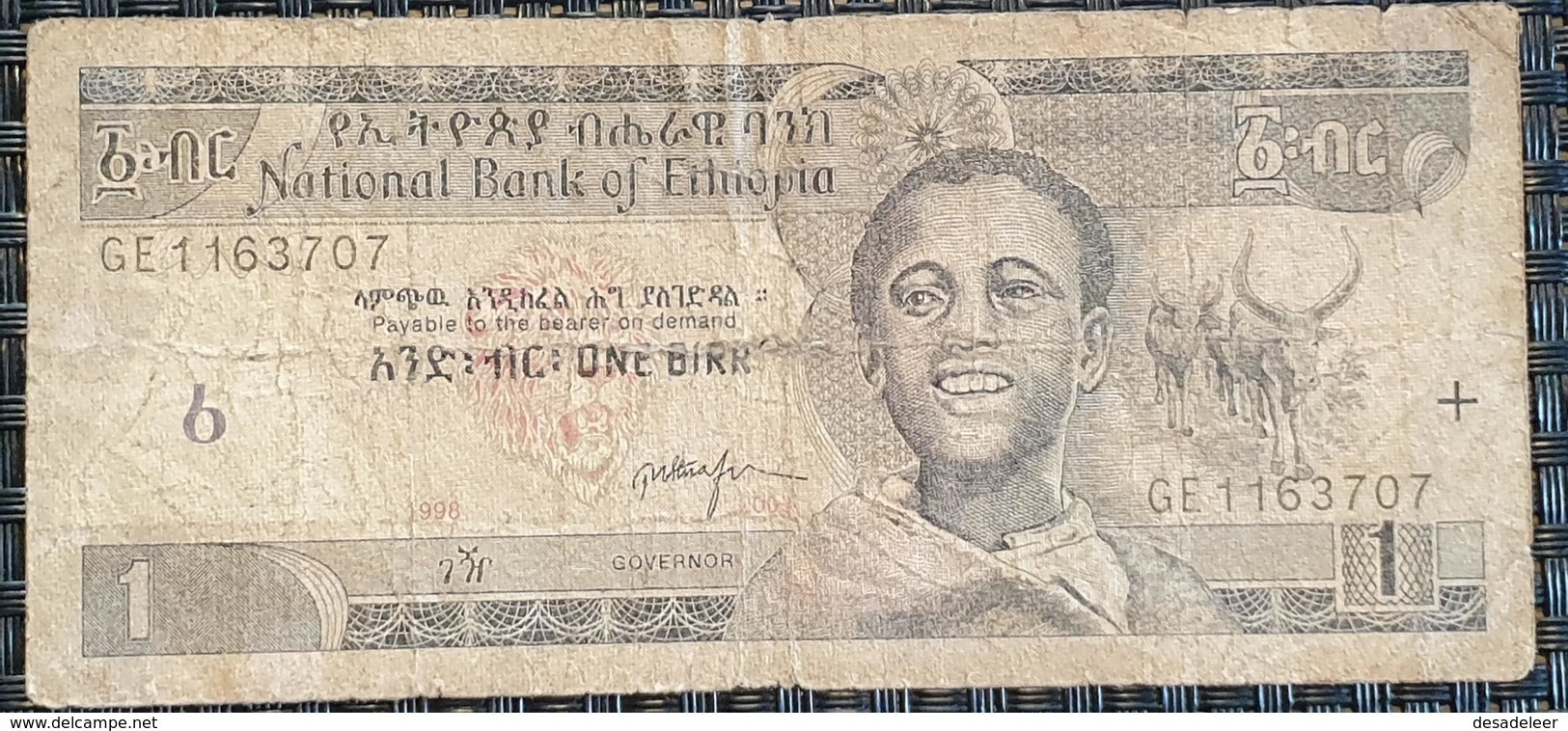 Ethiopia 1 Birr, 1998/2008 - Etiopía