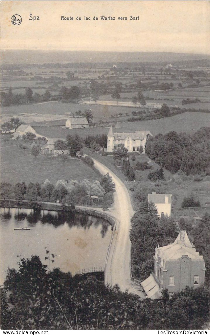 BELGIQUE - SPA - Route Du Lac De Warfaz Vers Sart - Edit Nels - Carte Postale Ancienne - Spa