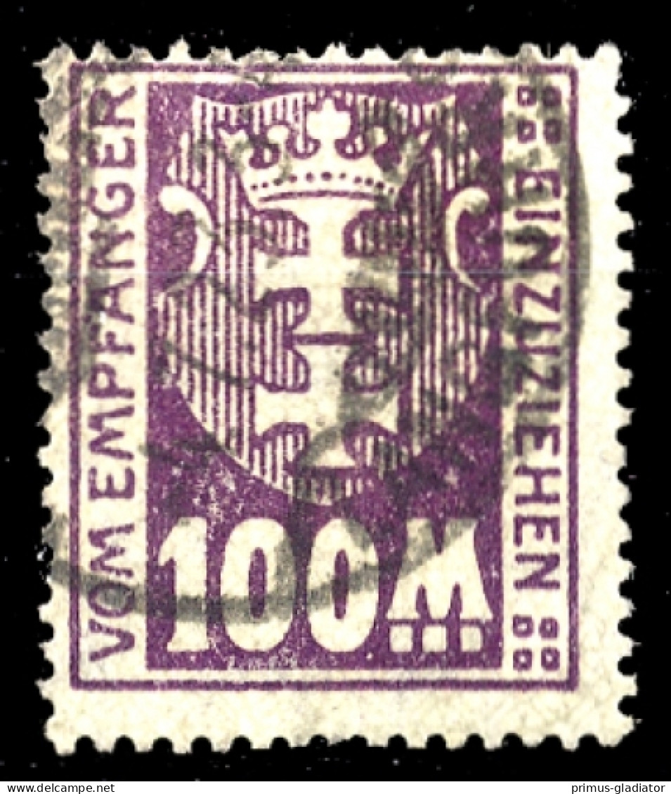 1922, Danzig, P 24, Gest. - Postage Due