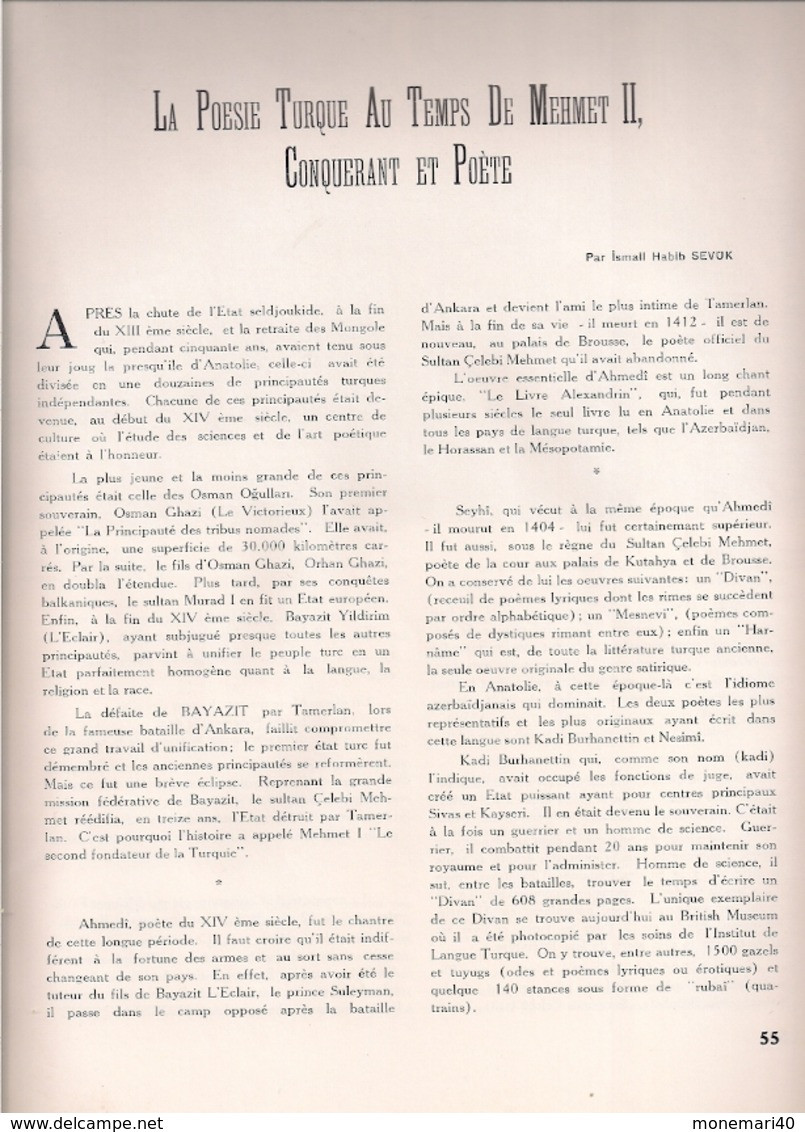 TURQUIE (TURKIYE) - REVUE n° 2 - PUBLIÉE PAR LA DIRECTION GÉNÉRALE DE LA PRESSE DE LA RADIODIFFSION ET DU TOURISME.