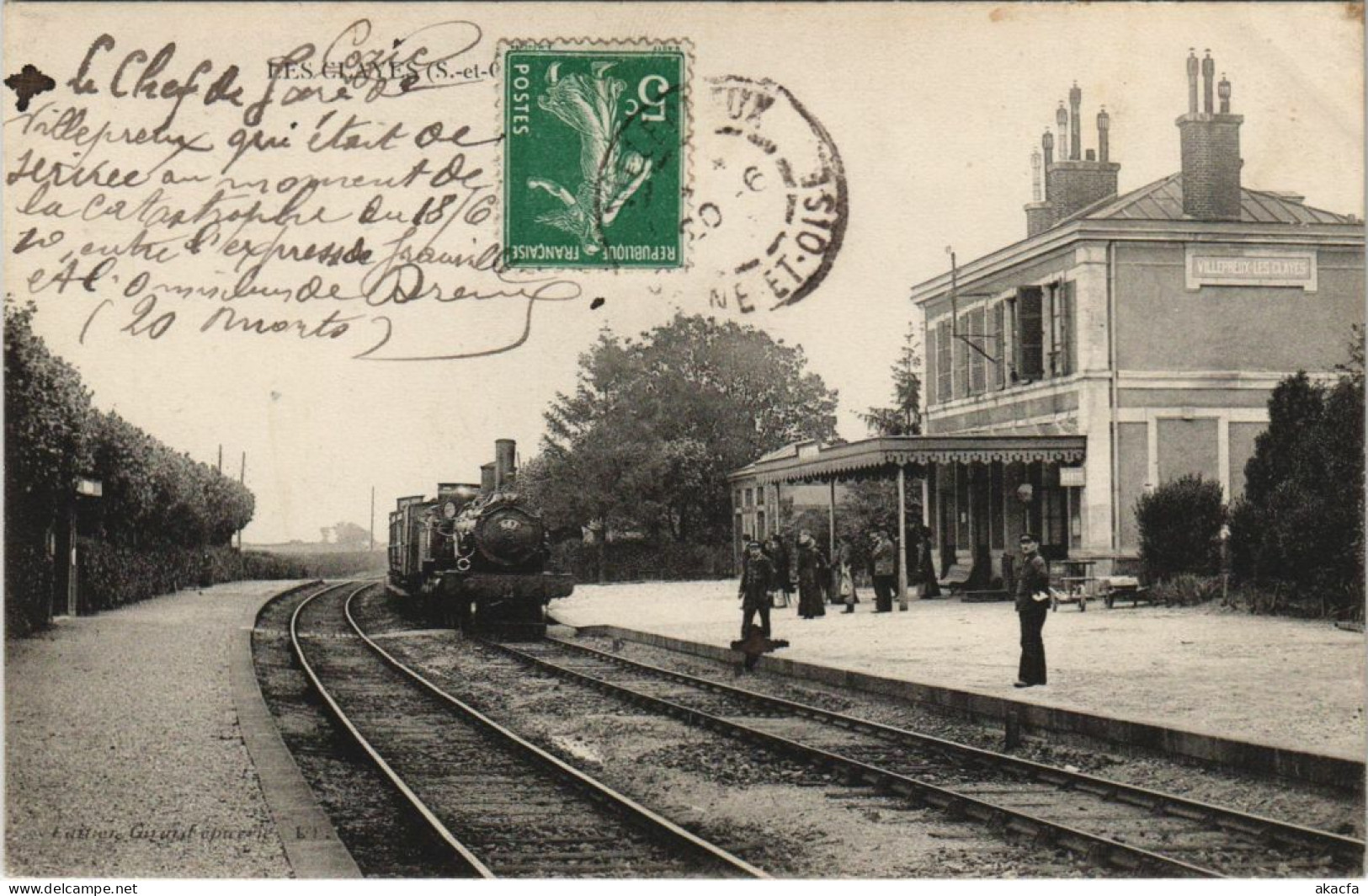 CPA AK LES CLAYES - La Care Et Locomotive A Vapeur (47712) - Les Clayes Sous Bois