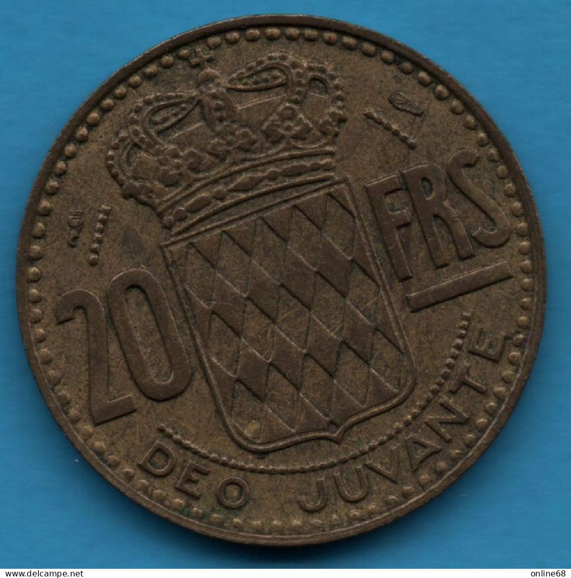 MONACO 20 FRANCS 1950 KM# 131 Rainier III - 1949-1956 Francos Antiguos