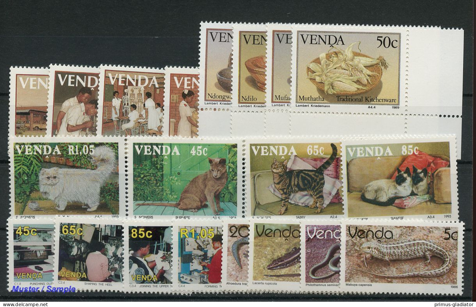 1993, Venda, 250-53 U.a., ** - Venda