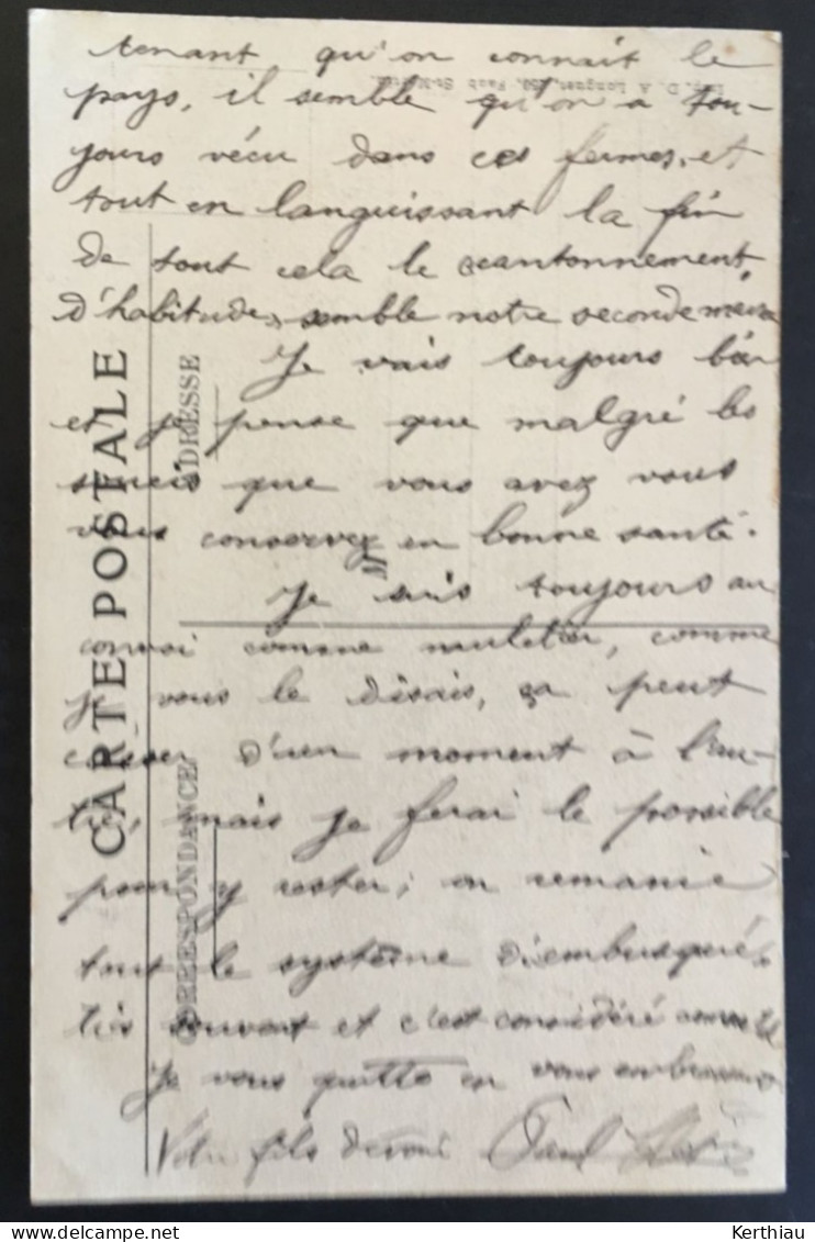 Hondschoote / Hondshoote - 5 CPA. Circulées 1915. Correspondance INTERESSANTE (soldat muletier) à ses parents