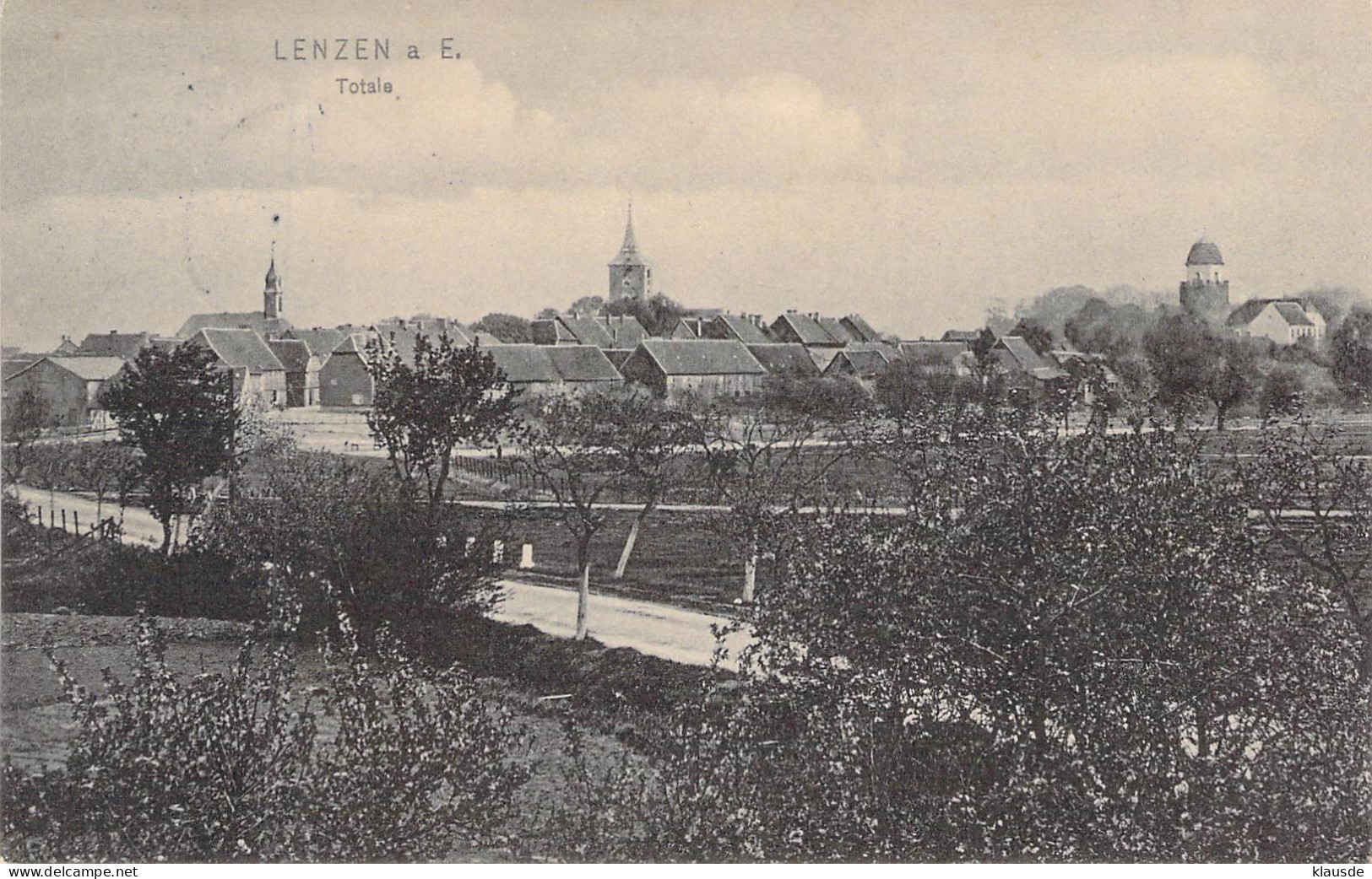 Lenzen A.Elbe - Totale Gel.1913 - Lenzen