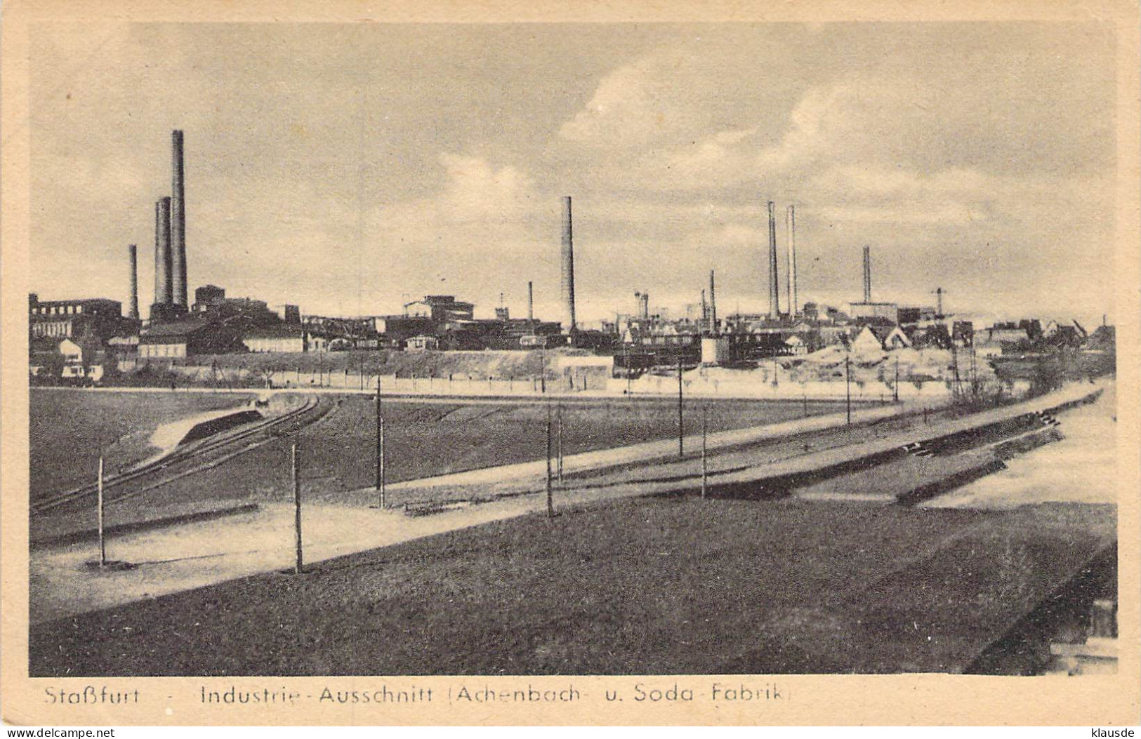 Staßfurt Industrie-Ausschnitt (Aschenbach U.Soda Fabrik)  Blanc - Stassfurt