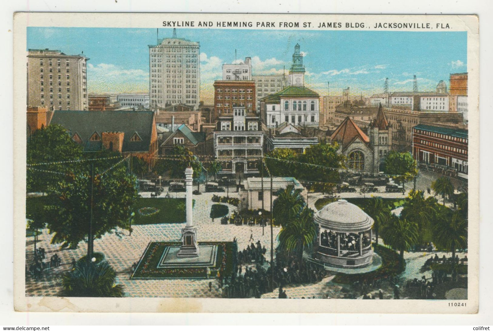 Florida - Jacksonville  -  Skyline And Hemming Park From St James - Jacksonville