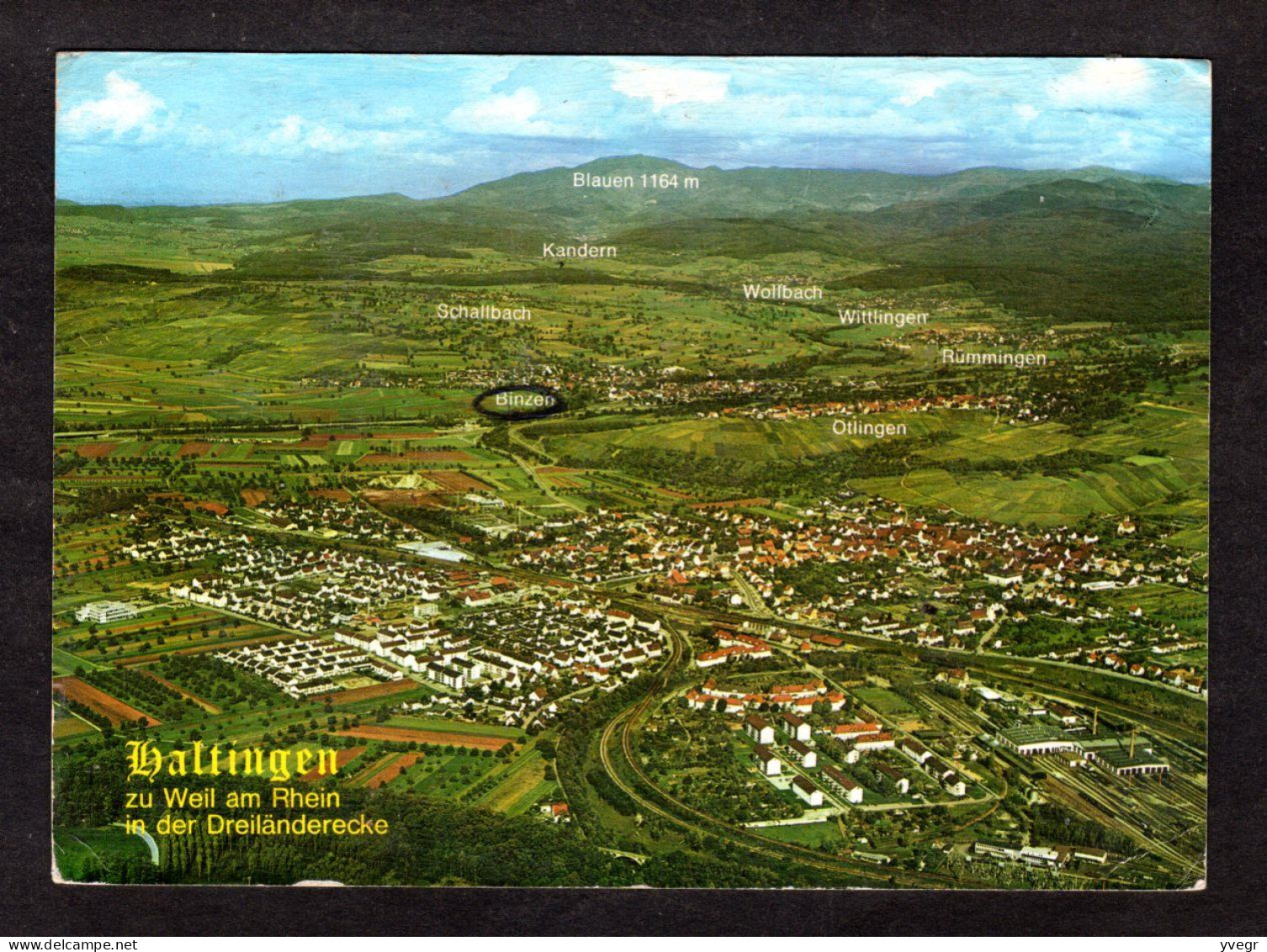 Allemagne - 7858 -WEIL Am RHEIN - Haltingen  In Der Dreiländerecke, Blinzen, Otlingen, Kandern, Schallbach, Vue Aérienne - Weil Am Rhein