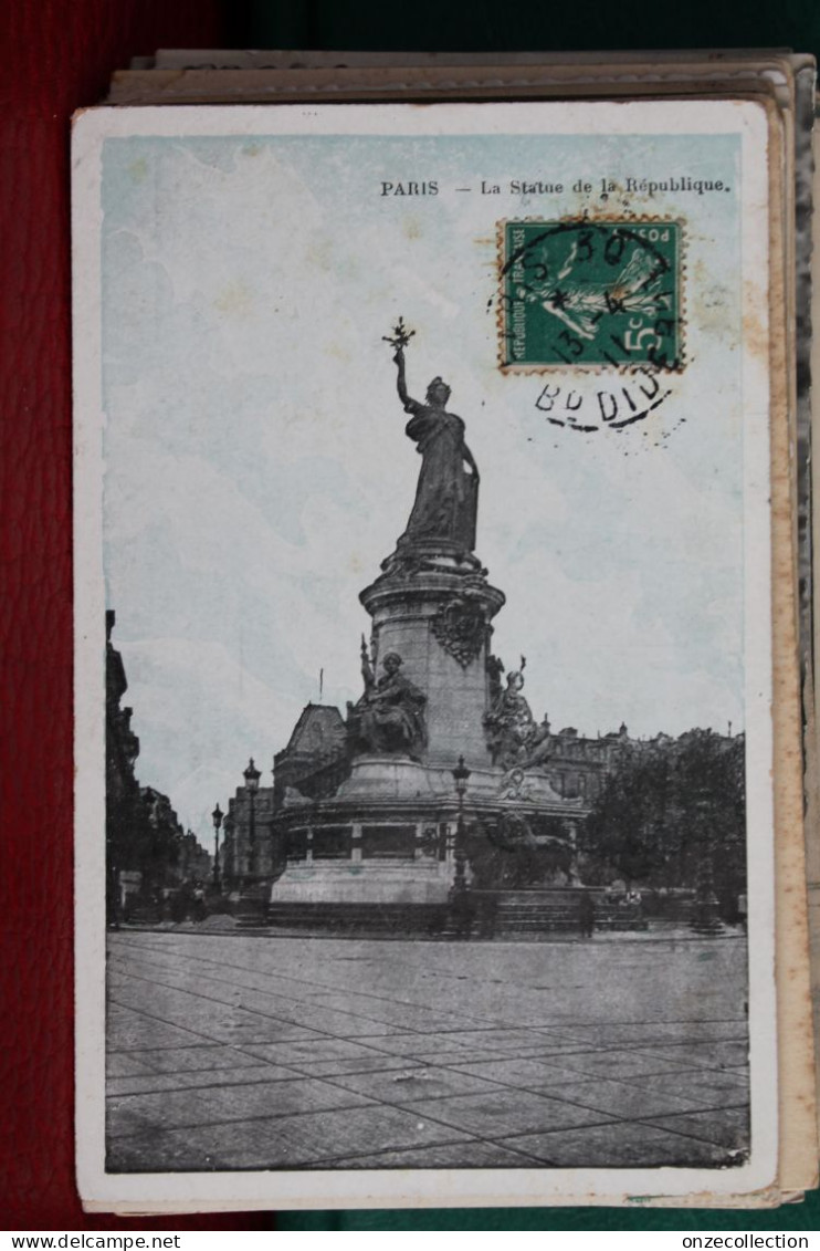 PARIS    -         STATUE  DE  LA  REPUBLIQUE   1911 - Statues