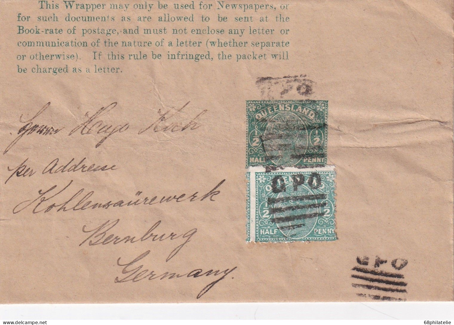 AUSTRALIE ENTIER POSTAL BANDE JOURNAL - Briefe U. Dokumente