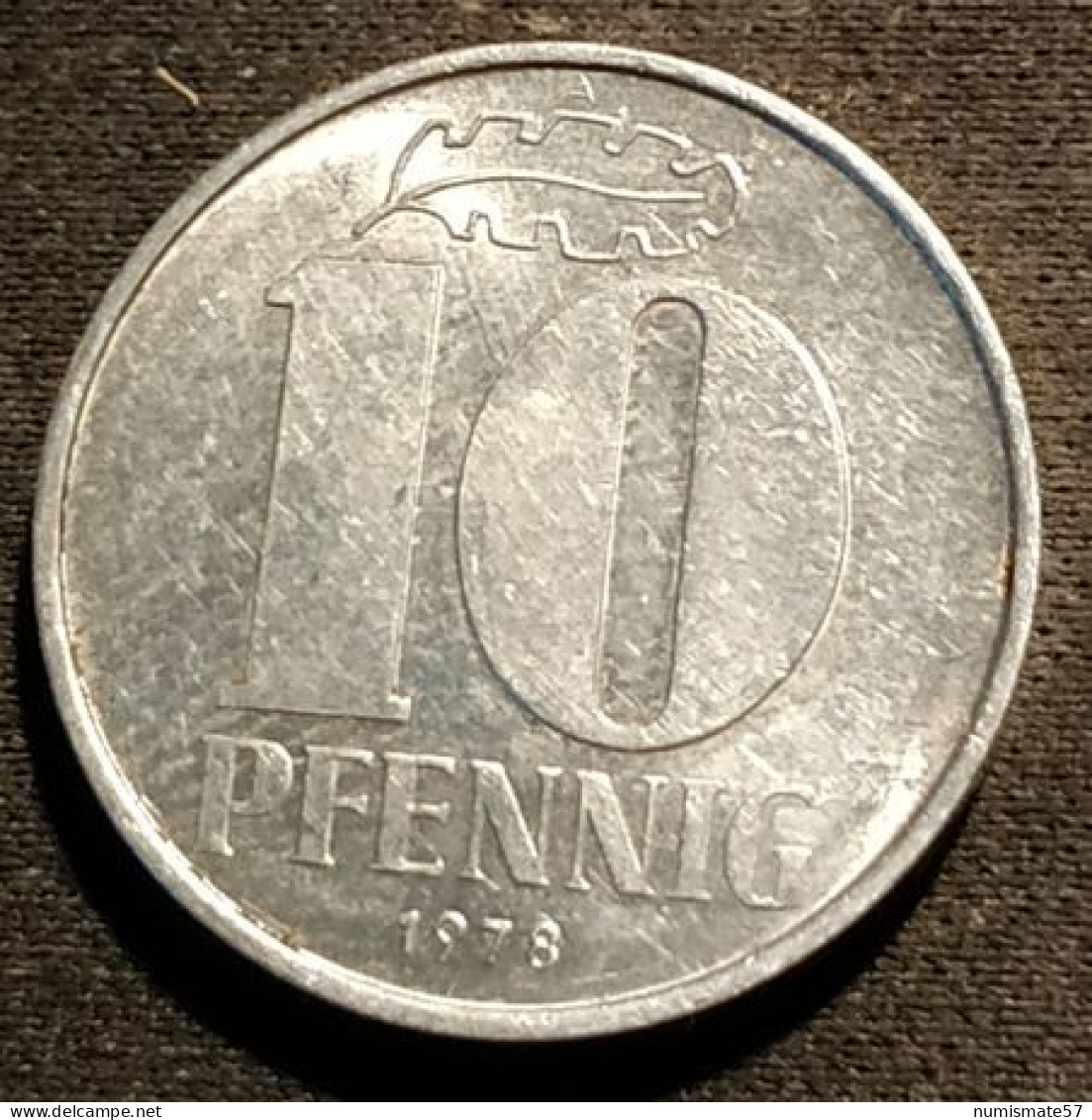 RDA - ALLEMAGNE - GERMANY - 10 PFENNIG 1978 A - KM 10 - 10 Pfennig