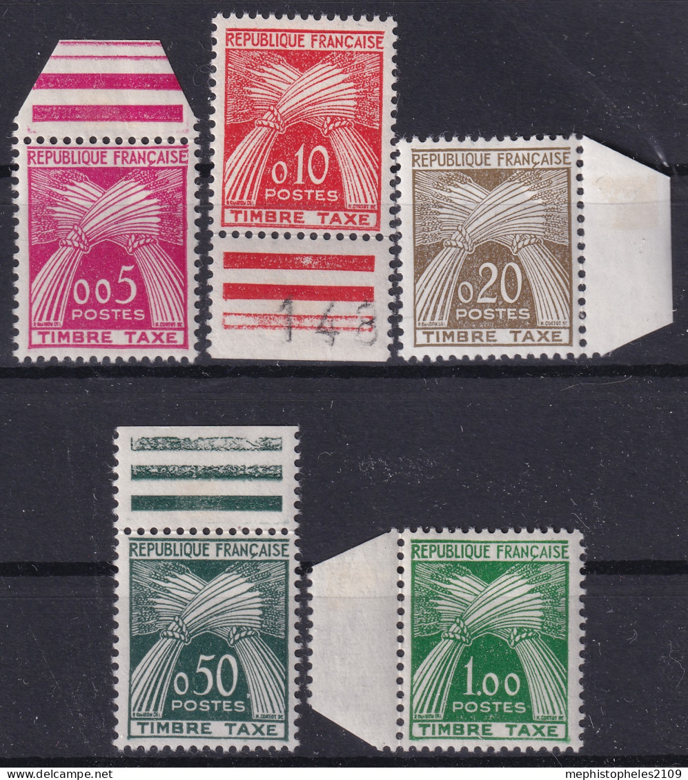 FRANCE 1960 - MNH - YT 90-94 - Timbres Taxe - 1960-.... Neufs