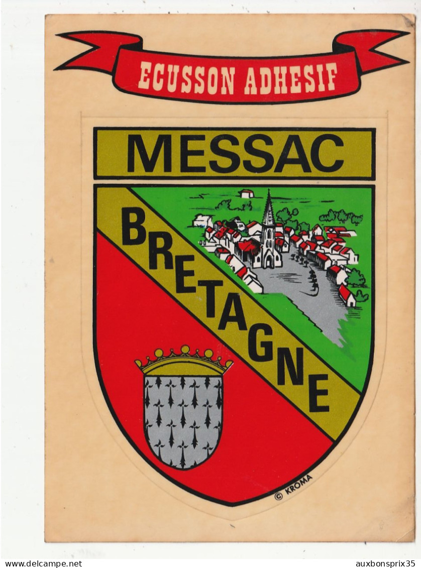 ECUSSON ADHESIF - MESSAC - BRETAGNE - 35 - Autocollants