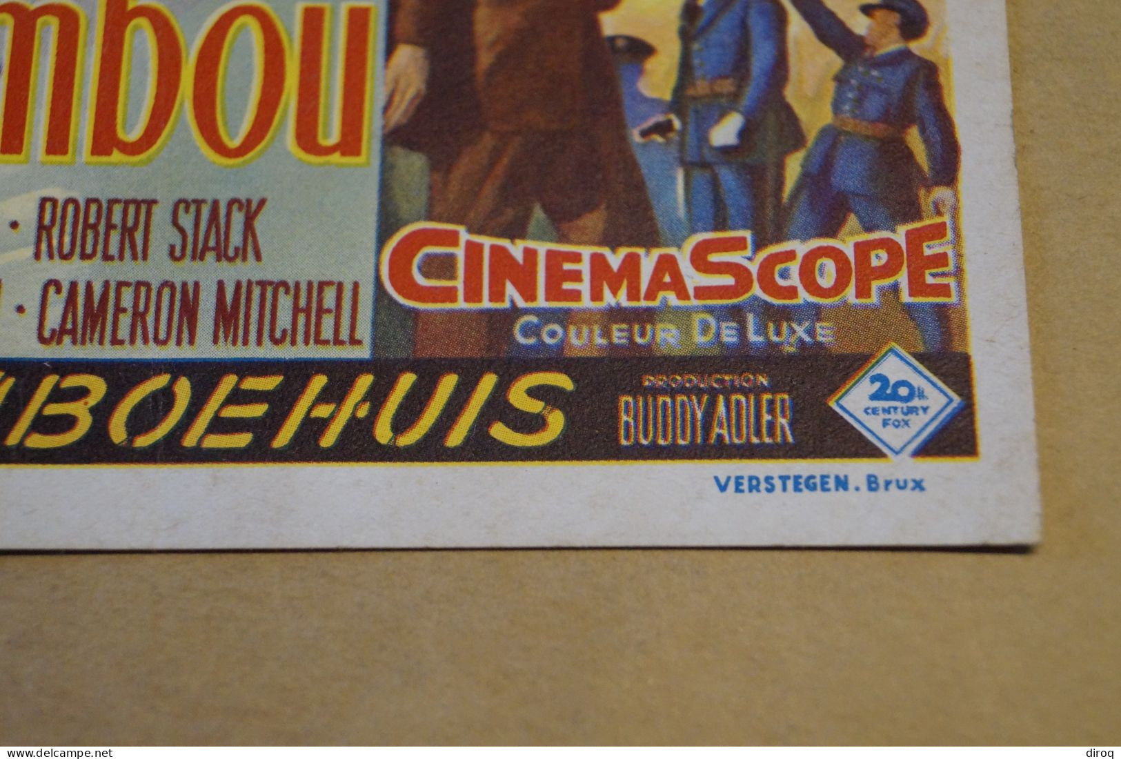 RARE Belle Petite Affiche Cinéma,Maison De Bambou,160 / 100 Mm. Original - Afiches