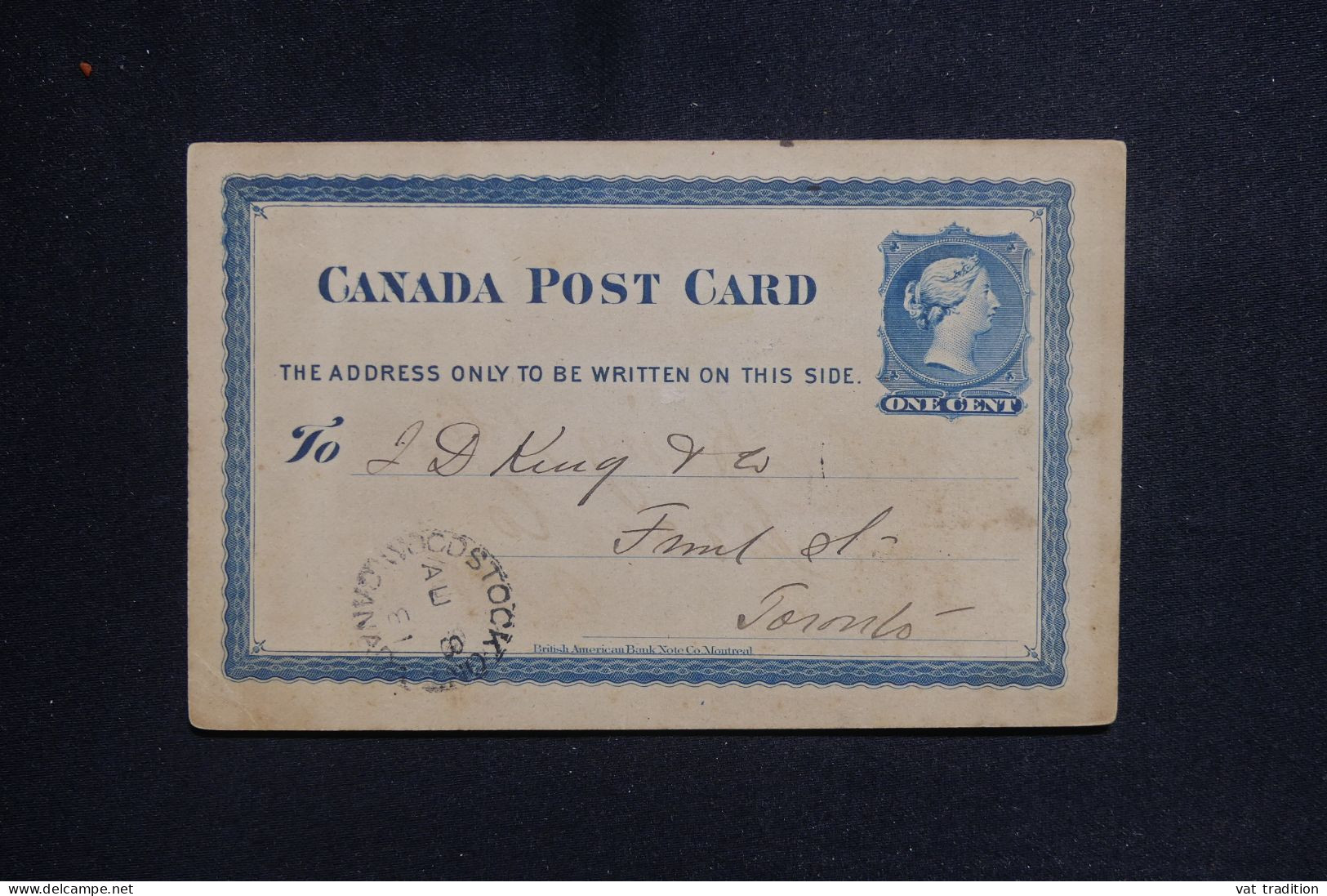 CANADA - Entier Postal Pour Toronto En 1881  - L 143382 - 1860-1899 Reinado De Victoria