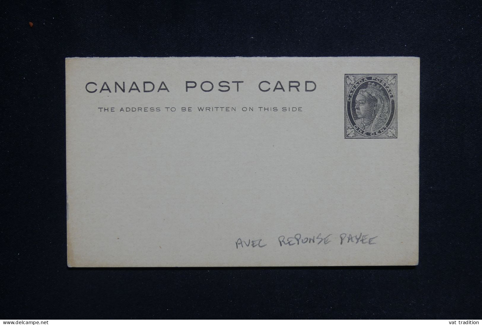 CANADA - Entier Postal Type Victoria Avec Réponse Non Circulé  - L 143383 - 1860-1899 Victoria