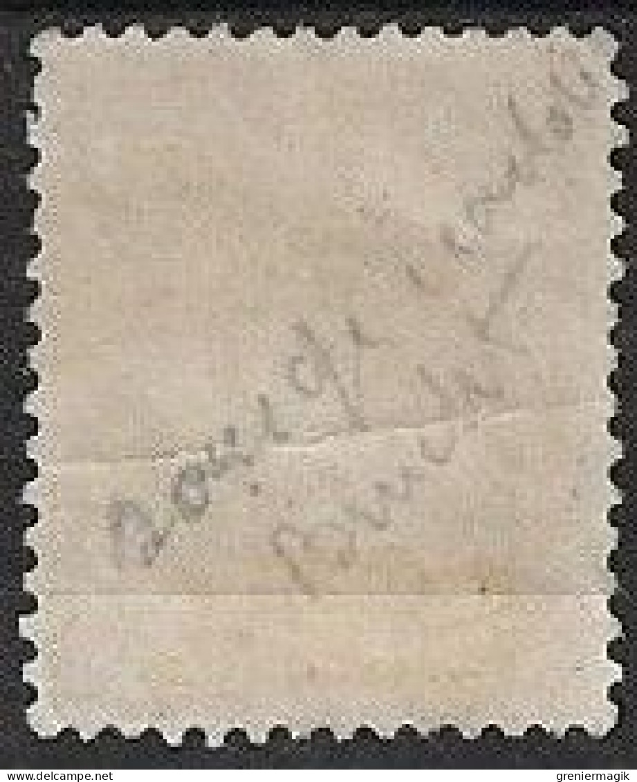 France Semeuse 10c N°138c Rouge écarlate Oblitéré En 1907 (signé) - Used Stamps