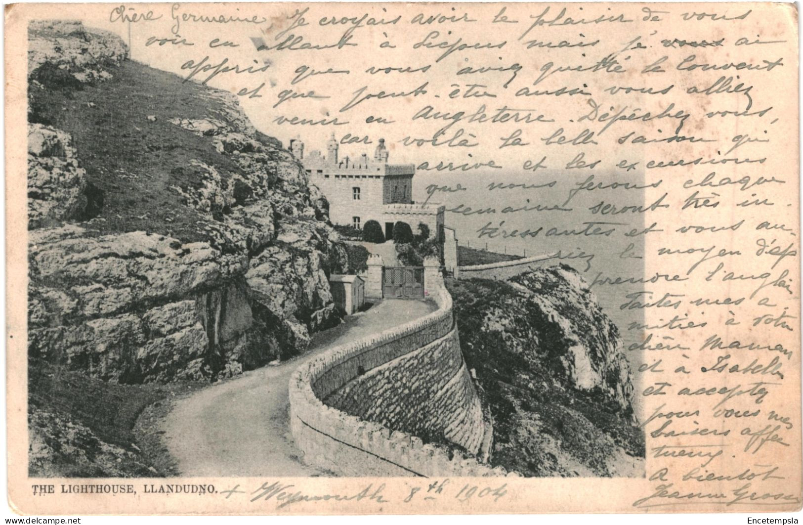 CPA Carte Postale  Royaume-Uni  Conwy LLandudno Lighthouse  1904 VM67002 - Carmarthenshire