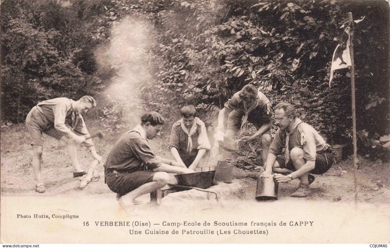 60 - VERBERIE - S15261 - Camp Ecole De Scoutisme Française De Cappy - Une Cuisine De Patrouille - Les Chouettes - Verberie