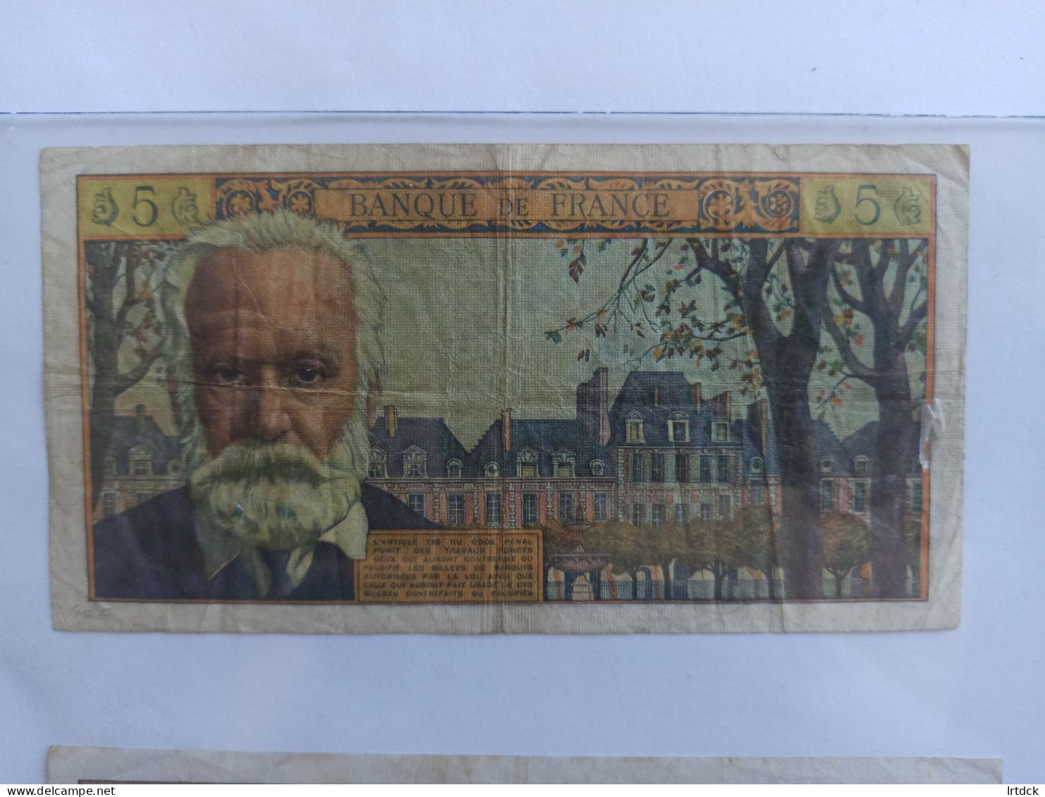 5 Francs V Hugo 1962 - 5 NF 1959-1965 ''Victor Hugo''