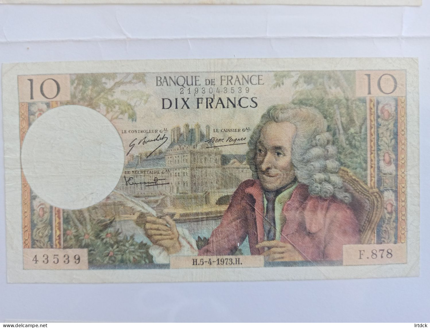 10 Francs Voltaire 1973 - 5 NF 1959-1965 ''Victor Hugo''