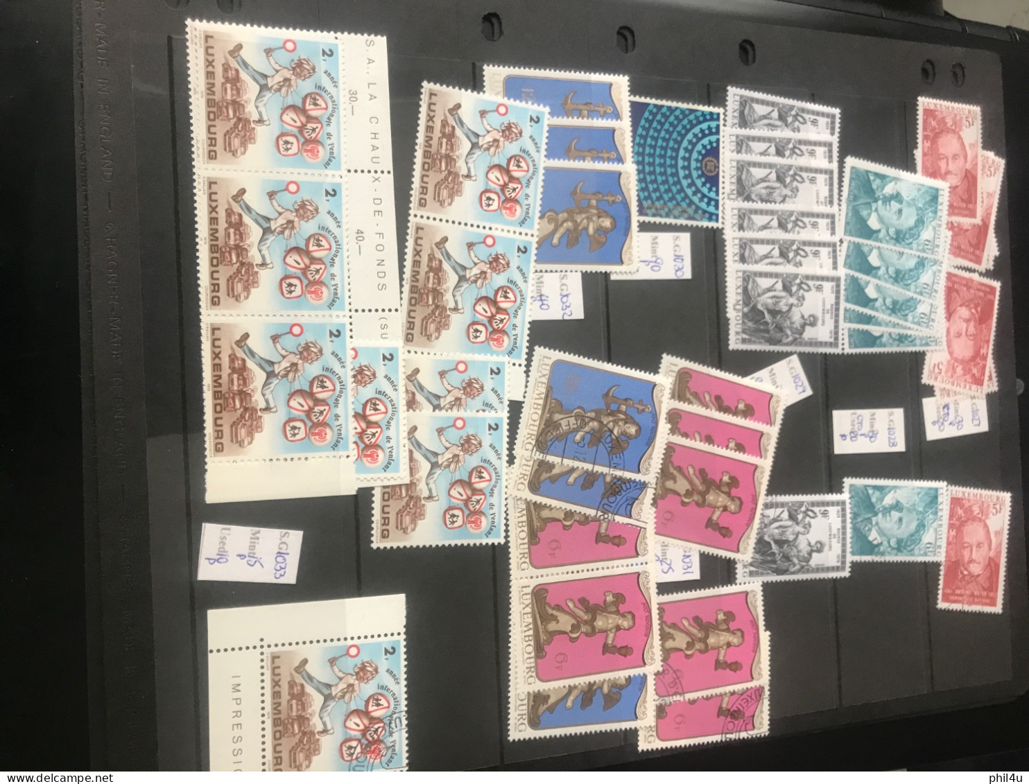 Luxembourg MNH And Used Stamps On Stock Sheets With Duplicate Sets Price To Sell Always Welcome Your Offers - Sammlungen