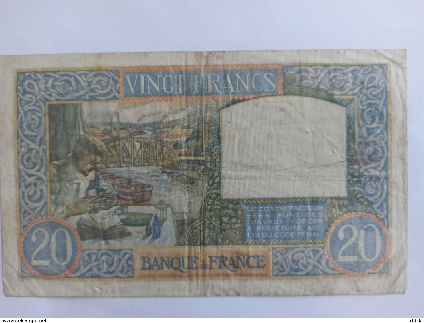 20 Francs Science Et Travail1941 - 20 F 1939-1942 ''Science Et Travail''