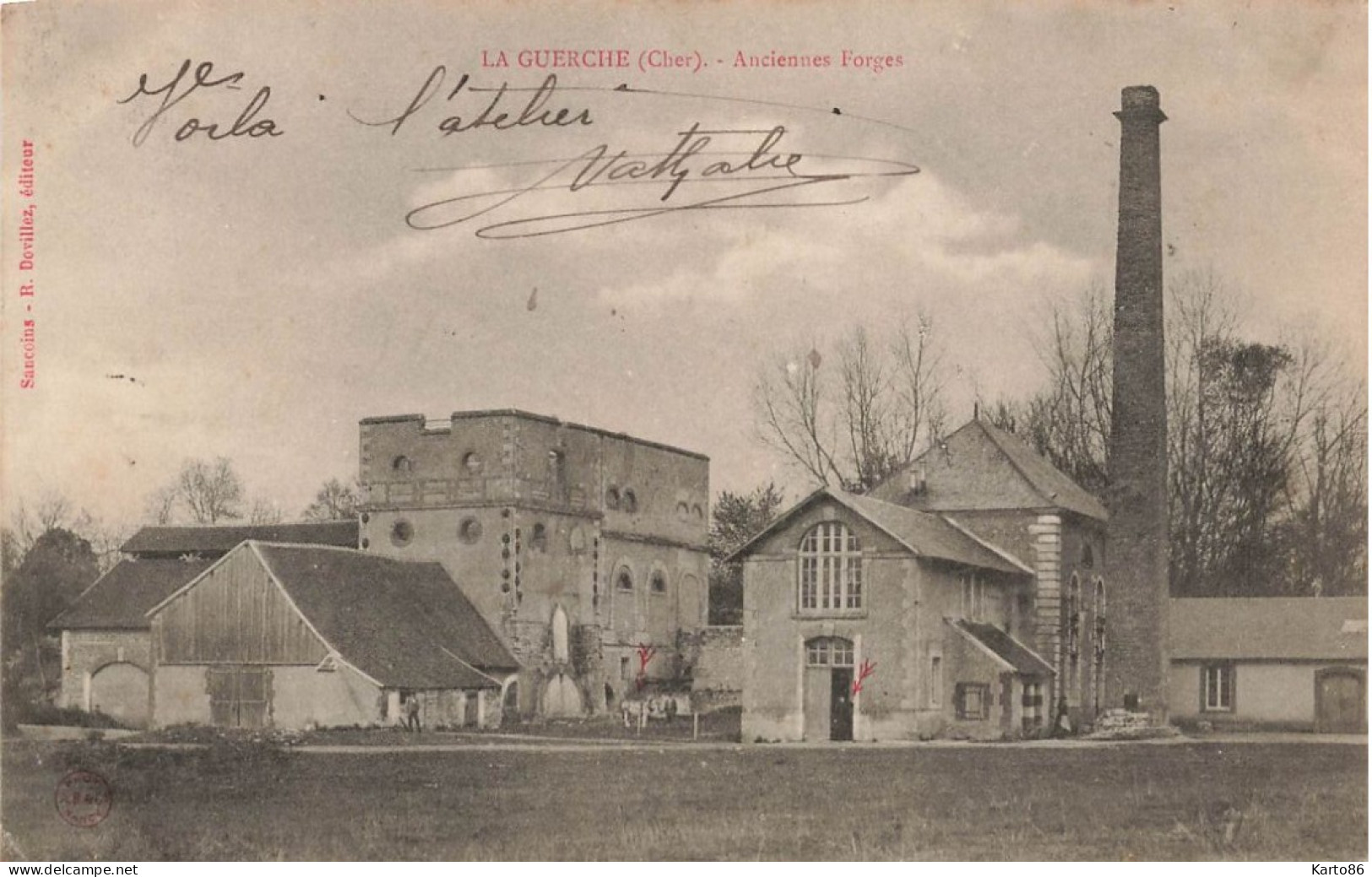 La Guerche * Vue Sur Les Anciennes Forges * Cheminée Usine - La Guerche Sur L'Aubois