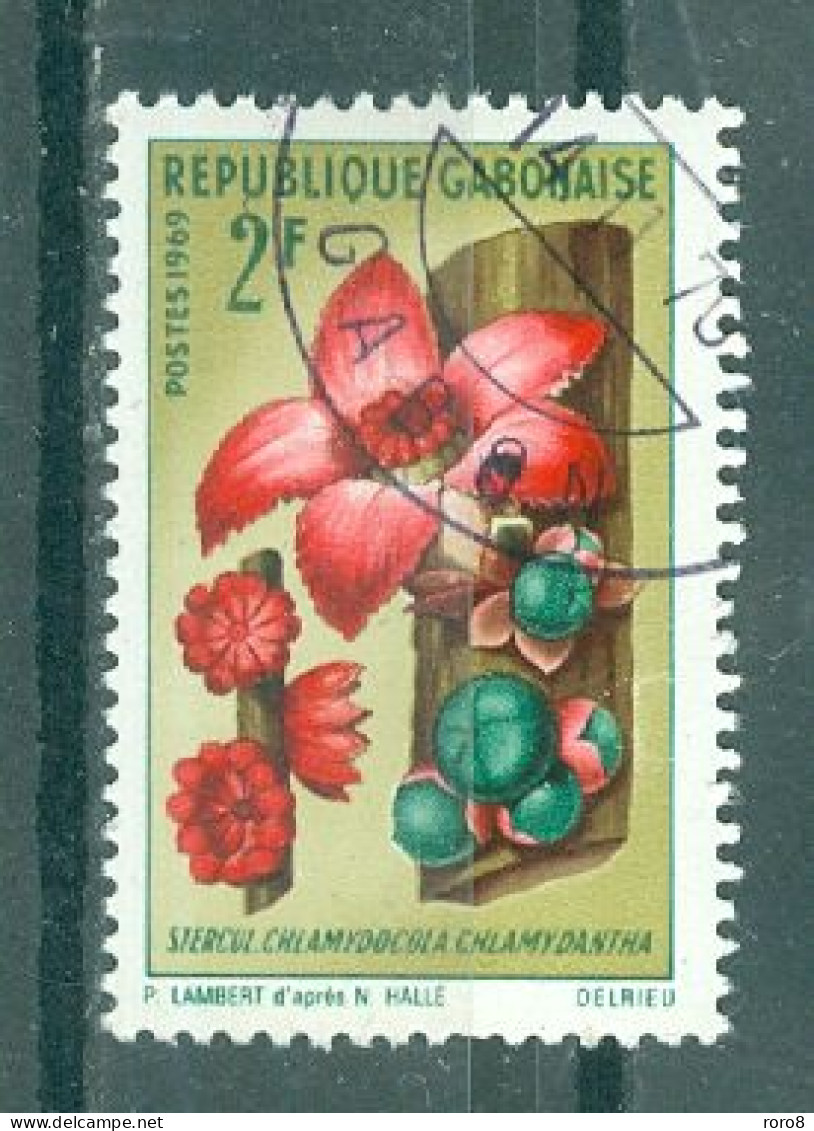 GABON - N°244 Oblitéré.  Fleurs Diverses. - Gabon (1960-...)