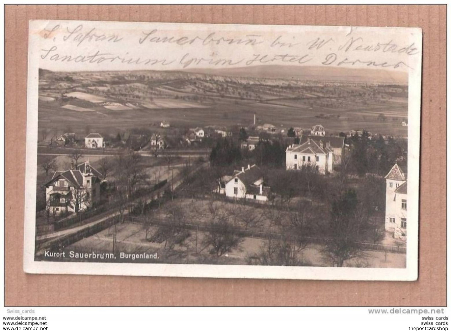 AUSTRIA OSTERREICH Kurort Sauerbrunn USED + SMALL 10G YELLOW BROWN SAUERBRUNN POSTMARK FULL STRIKE 1927STAMP - Autres & Non Classés
