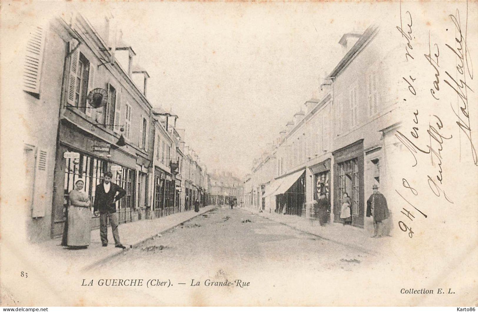 La Guerche * La Grande Rue * Commerces Magasins - La Guerche Sur L'Aubois