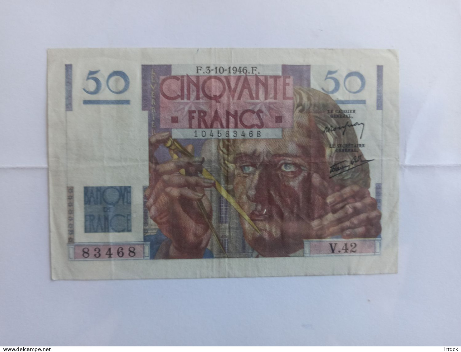 50 Francs 1946 Leverrier - 50 F 1946-1951 ''Le Verrier''