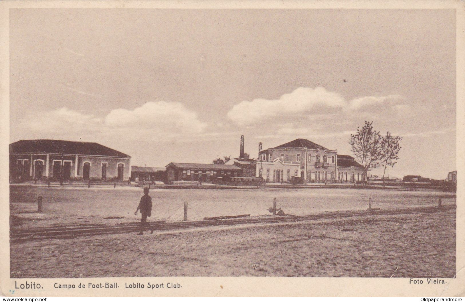 POSTCARD PORTUGAL - AFRICA - ANGOLA - LOBITO - CAMPO DE FOOT BALL - LOBITO SPORT CLUB - Angola