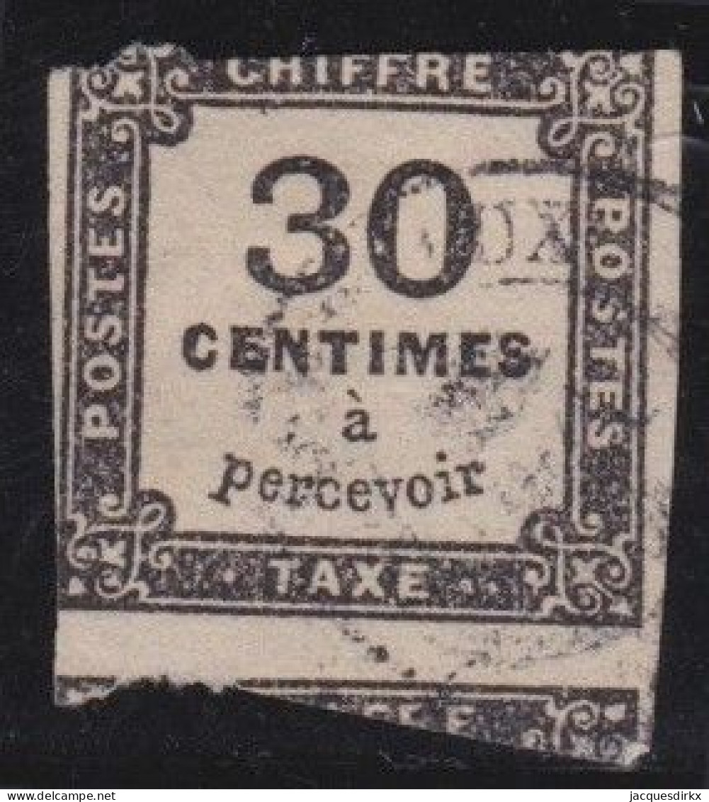 France  .  Y&T   .   Taxe  6  (2 Scans)     .   O    .    Oblitéré - 1859-1959 Gebraucht