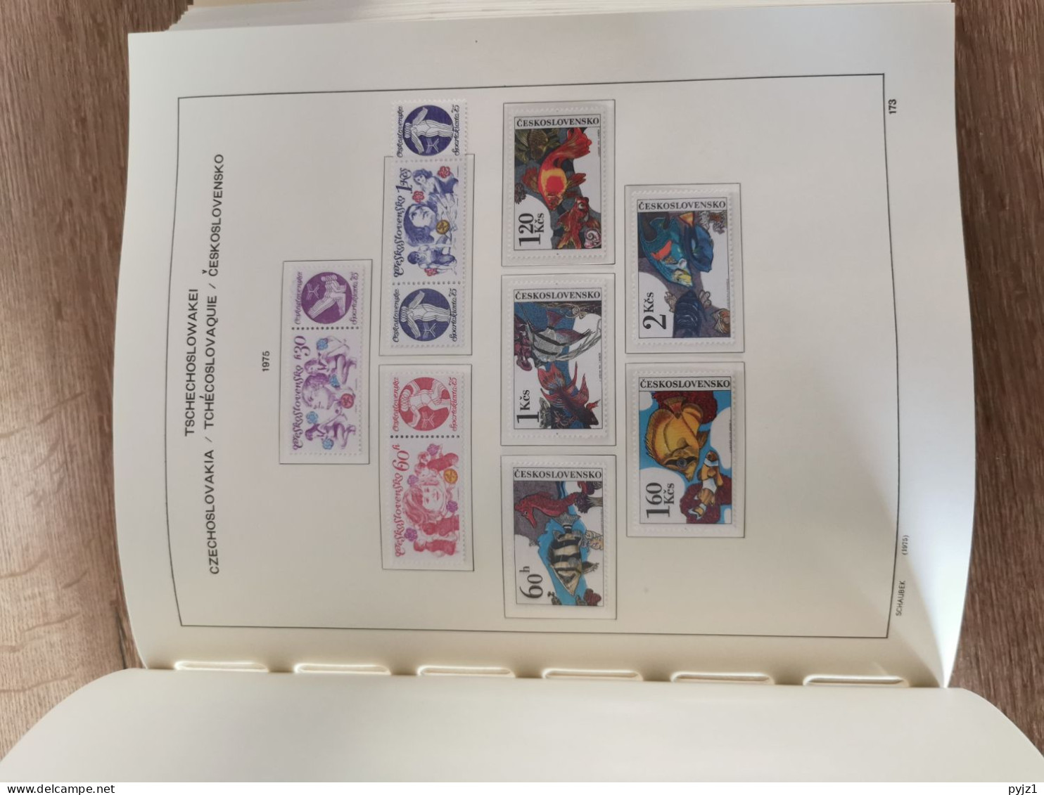 Czechoslovakia MNH 1974-1985 in Schaubeck k album