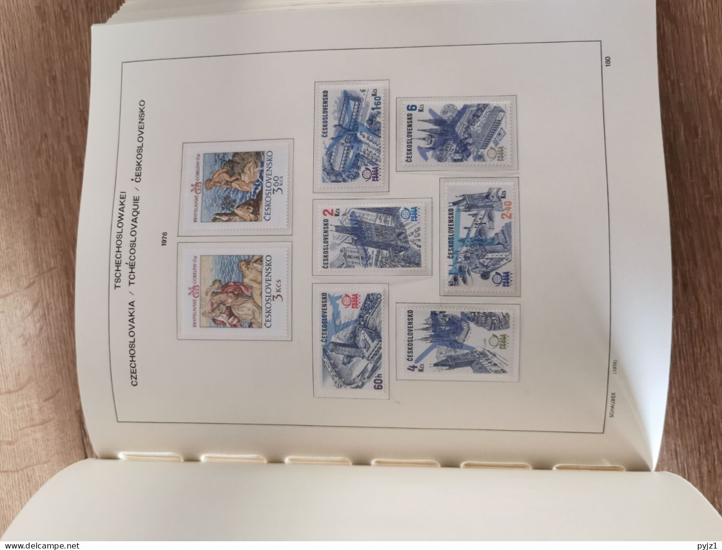 Czechoslovakia MNH 1974-1985 in Schaubeck k album