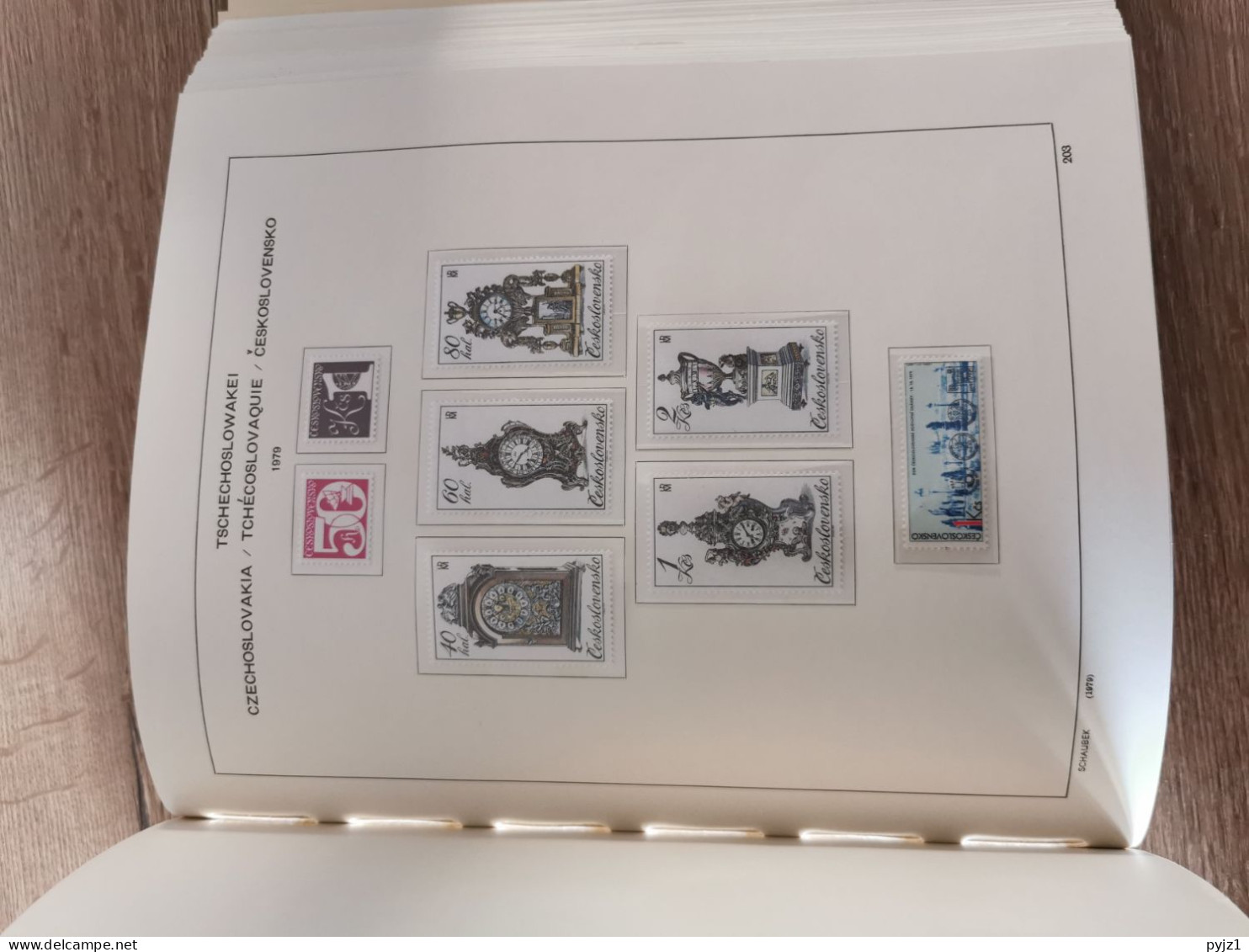 Czechoslovakia MNH 1974-1985 in Schaubeck k album