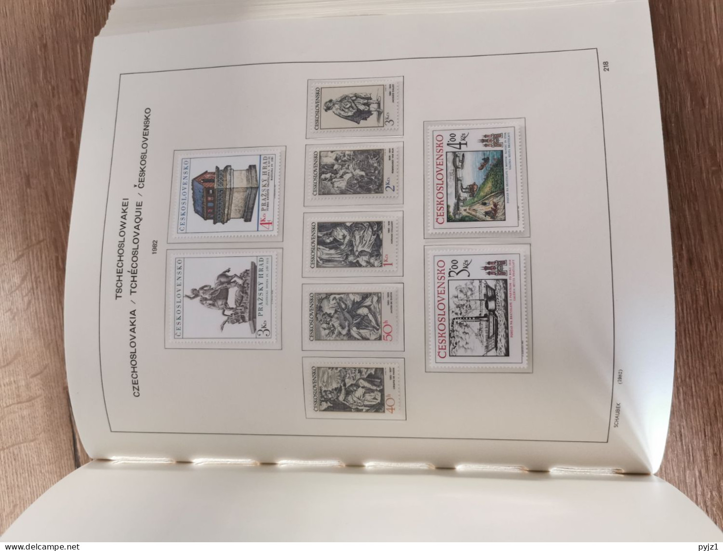 Czechoslovakia MNH 1974-1985 in Schaubeck k album