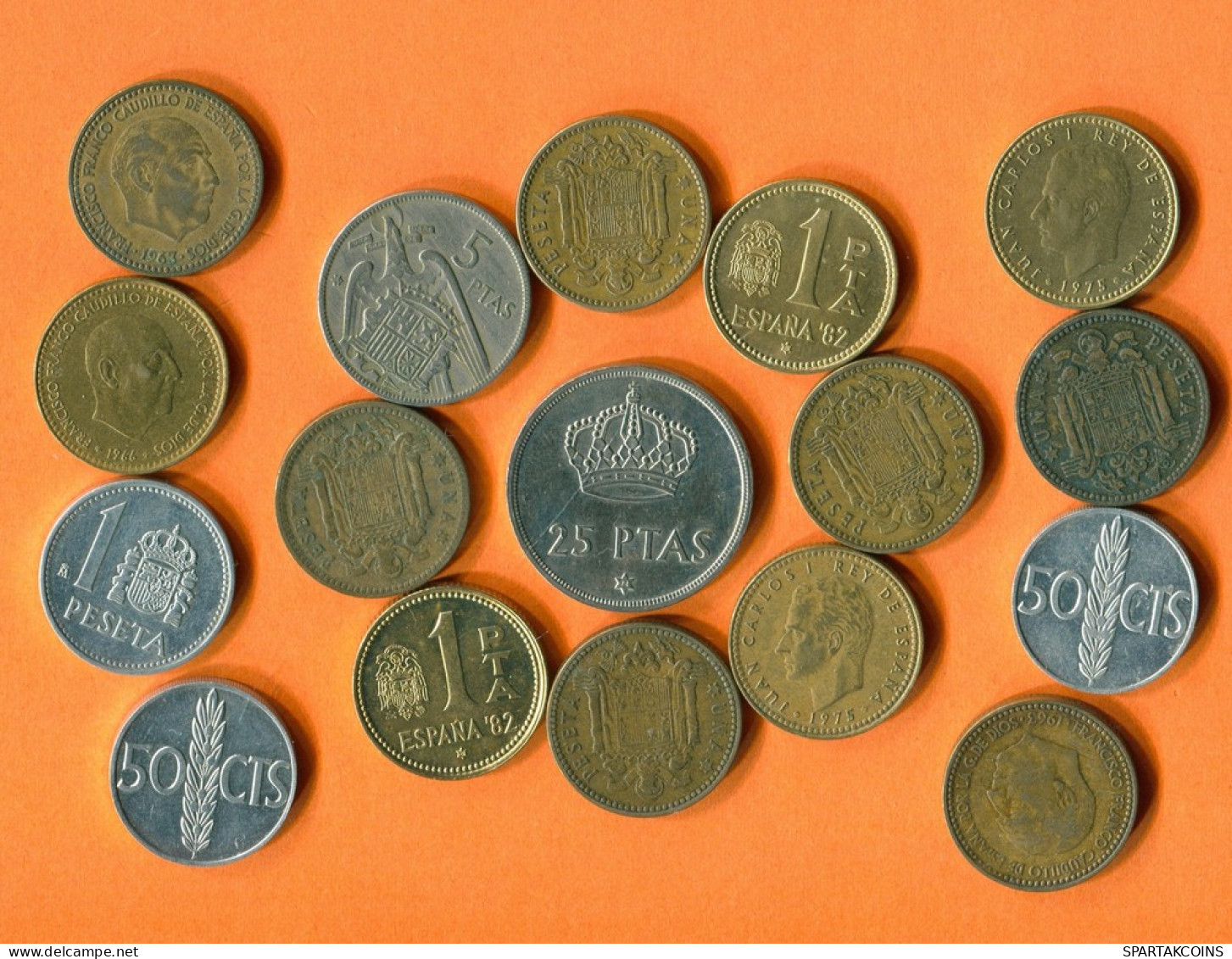 ESPAÑA Moneda SPAIN SPANISH Moneda Collection Mixed Lot #L10204.1.E -  Verzamelingen